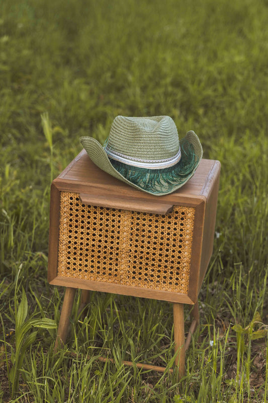Cowgirl Summer Hat Green